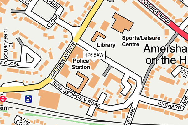 HP6 5AW map - OS OpenMap – Local (Ordnance Survey)