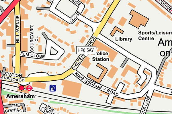 HP6 5AY map - OS OpenMap – Local (Ordnance Survey)