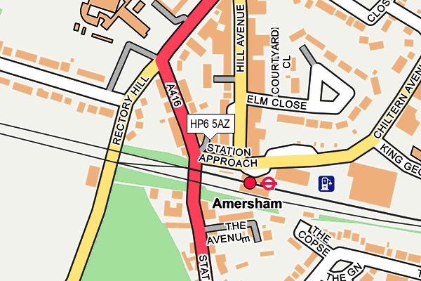 HP6 5AZ map - OS OpenMap – Local (Ordnance Survey)