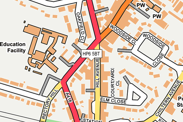 HP6 5BT map - OS OpenMap – Local (Ordnance Survey)