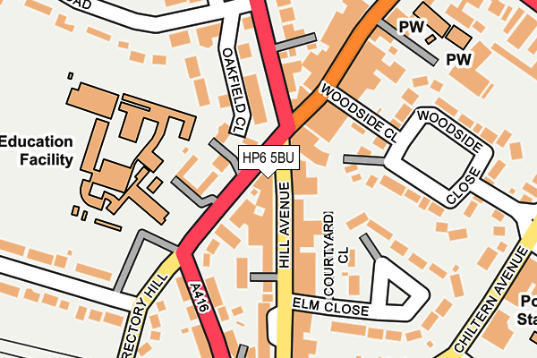 HP6 5BU map - OS OpenMap – Local (Ordnance Survey)