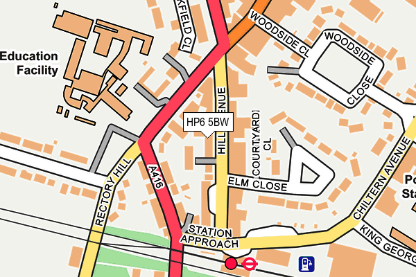 HP6 5BW map - OS OpenMap – Local (Ordnance Survey)