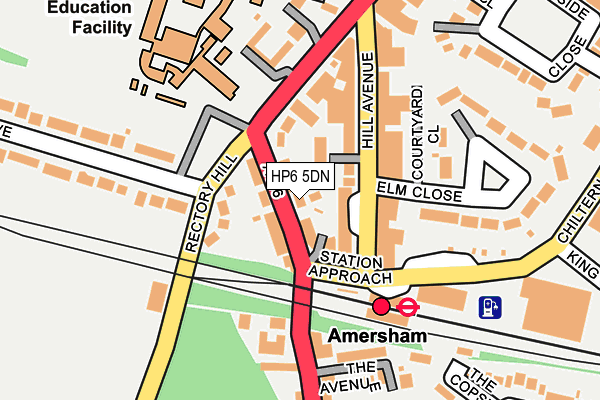 HP6 5DN map - OS OpenMap – Local (Ordnance Survey)