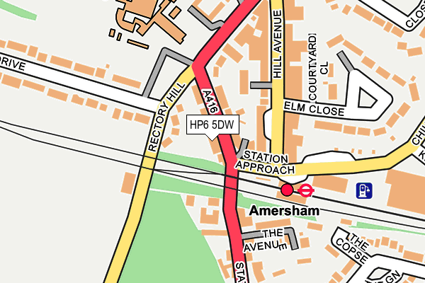 Map of ASH MILL AMERSHAM COURT LIMITED at local scale