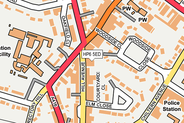 HP6 5ED map - OS OpenMap – Local (Ordnance Survey)