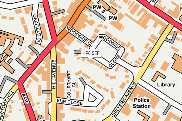 HP6 5EF map - OS OpenMap – Local (Ordnance Survey)