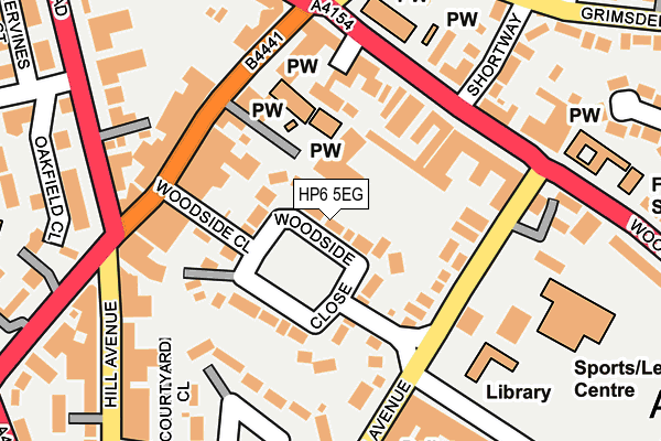 HP6 5EG map - OS OpenMap – Local (Ordnance Survey)