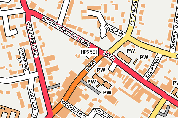 HP6 5EJ map - OS OpenMap – Local (Ordnance Survey)