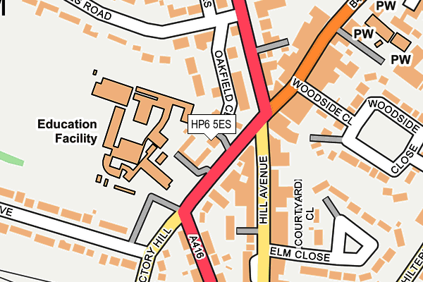 HP6 5ES map - OS OpenMap – Local (Ordnance Survey)