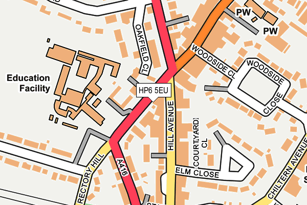 HP6 5EU map - OS OpenMap – Local (Ordnance Survey)