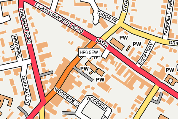 HP6 5EW map - OS OpenMap – Local (Ordnance Survey)