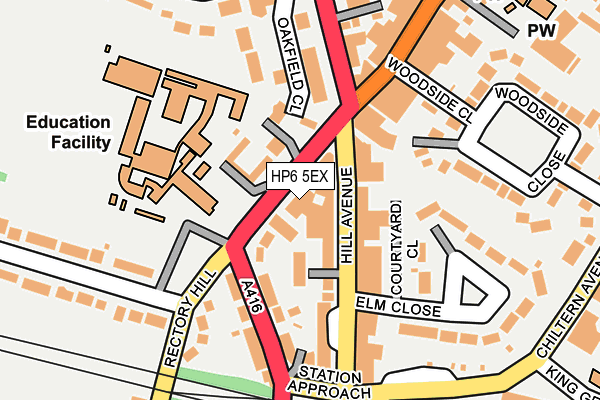 HP6 5EX map - OS OpenMap – Local (Ordnance Survey)