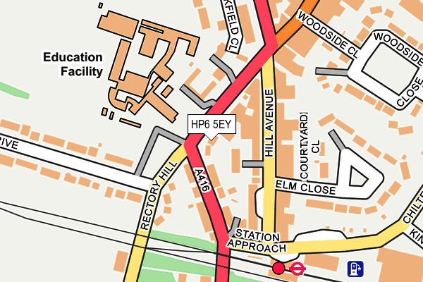 HP6 5EY map - OS OpenMap – Local (Ordnance Survey)