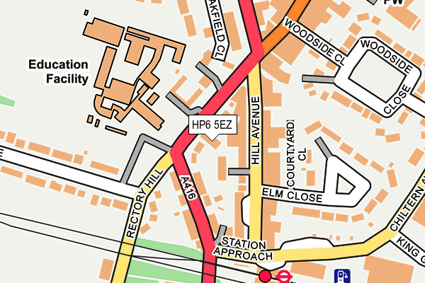 HP6 5EZ map - OS OpenMap – Local (Ordnance Survey)