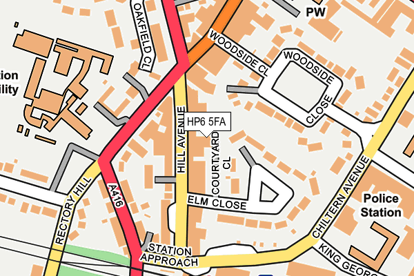 HP6 5FA map - OS OpenMap – Local (Ordnance Survey)