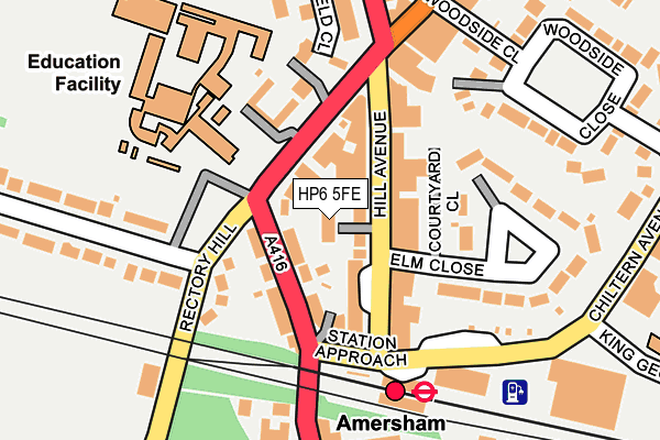 HP6 5FE map - OS OpenMap – Local (Ordnance Survey)