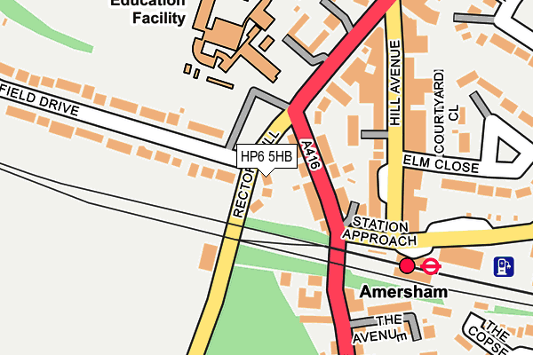 HP6 5HB map - OS OpenMap – Local (Ordnance Survey)