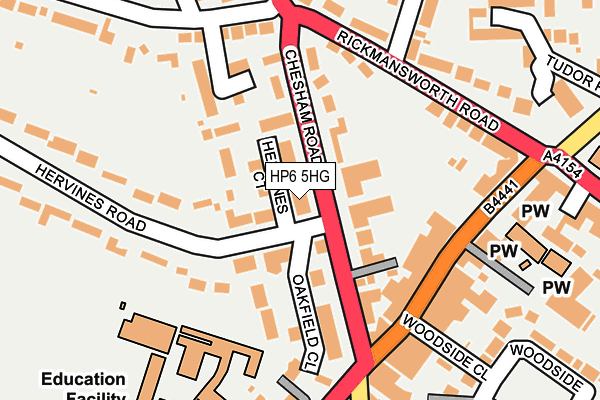HP6 5HG map - OS OpenMap – Local (Ordnance Survey)