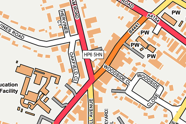 HP6 5HN map - OS OpenMap – Local (Ordnance Survey)