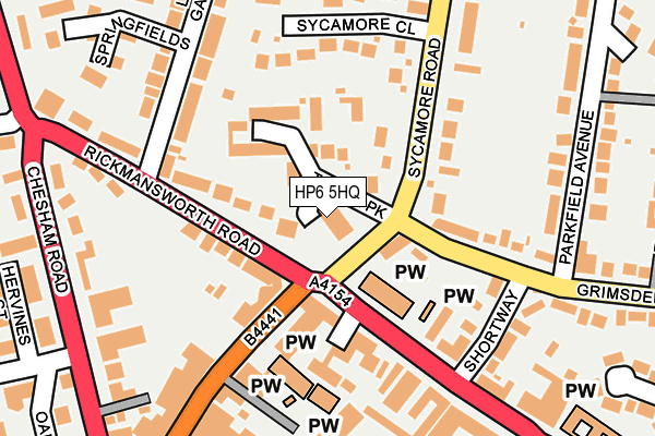 HP6 5HQ map - OS OpenMap – Local (Ordnance Survey)