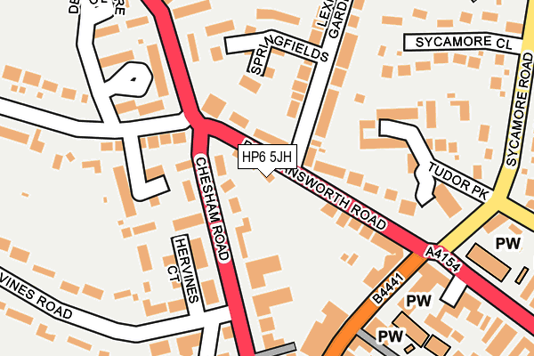 HP6 5JH map - OS OpenMap – Local (Ordnance Survey)