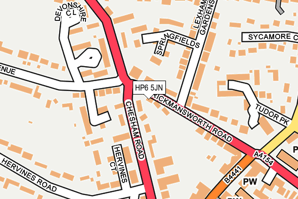 HP6 5JN map - OS OpenMap – Local (Ordnance Survey)