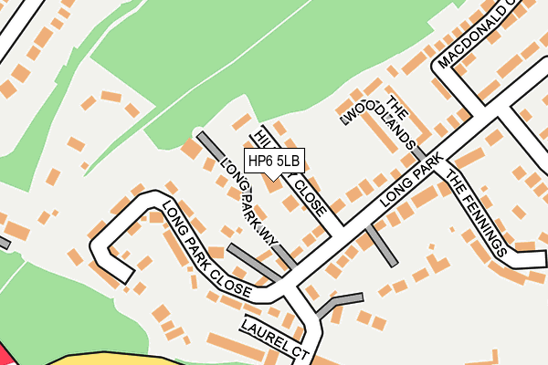 HP6 5LB map - OS OpenMap – Local (Ordnance Survey)