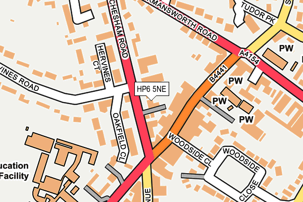 HP6 5NE map - OS OpenMap – Local (Ordnance Survey)