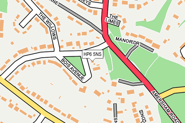 HP6 5NS map - OS OpenMap – Local (Ordnance Survey)