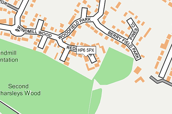 HP6 5PX map - OS OpenMap – Local (Ordnance Survey)