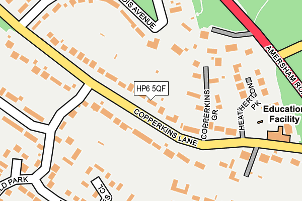 HP6 5QF map - OS OpenMap – Local (Ordnance Survey)