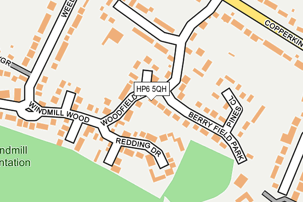 HP6 5QH map - OS OpenMap – Local (Ordnance Survey)