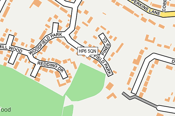 HP6 5QN map - OS OpenMap – Local (Ordnance Survey)