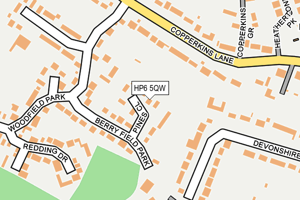 HP6 5QW map - OS OpenMap – Local (Ordnance Survey)