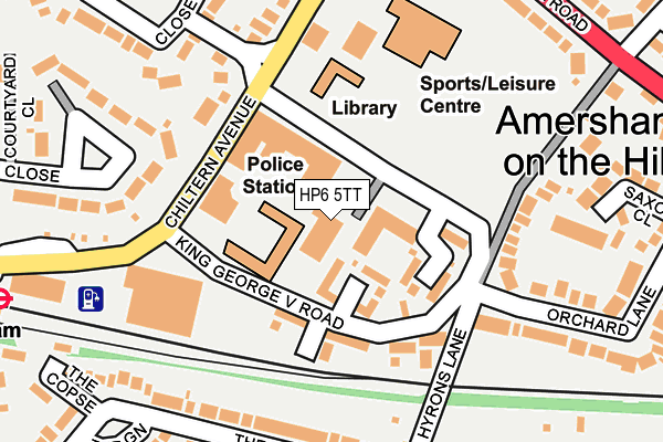 HP6 5TT map - OS OpenMap – Local (Ordnance Survey)