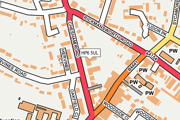 HP6 5UL map - OS OpenMap – Local (Ordnance Survey)