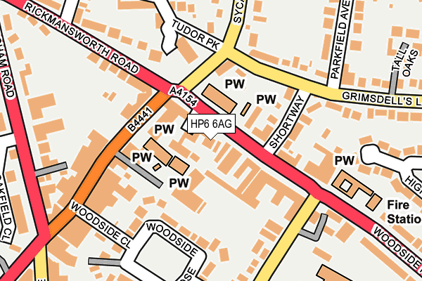 HP6 6AG map - OS OpenMap – Local (Ordnance Survey)