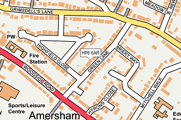 HP6 6AR map - OS OpenMap – Local (Ordnance Survey)