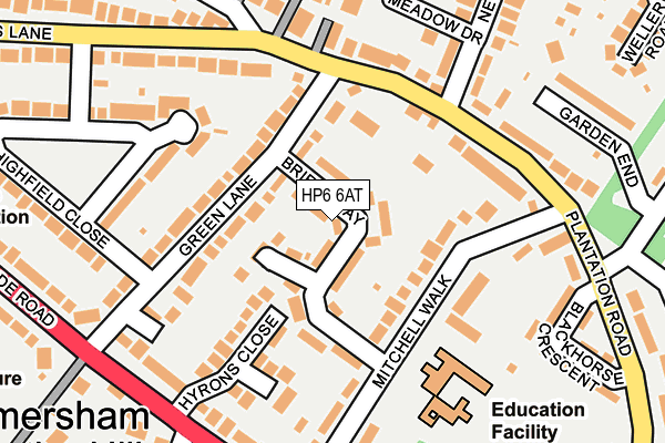HP6 6AT map - OS OpenMap – Local (Ordnance Survey)