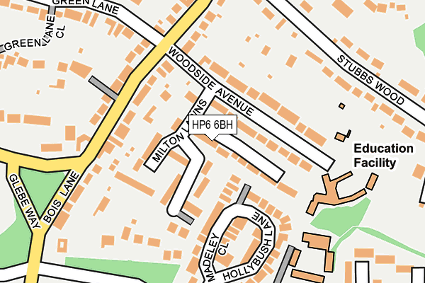 HP6 6BH map - OS OpenMap – Local (Ordnance Survey)