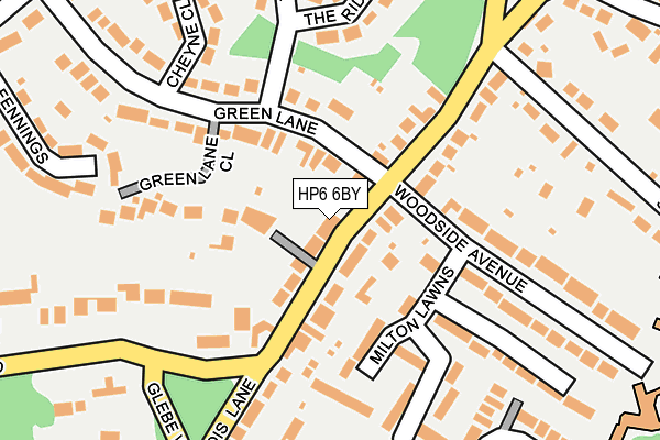 HP6 6BY map - OS OpenMap – Local (Ordnance Survey)