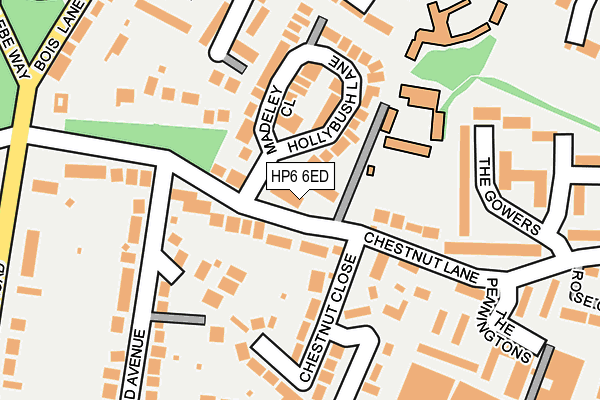 HP6 6ED map - OS OpenMap – Local (Ordnance Survey)