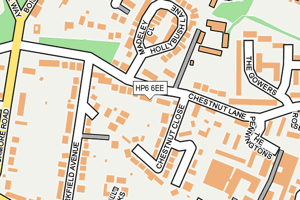 HP6 6EE map - OS OpenMap – Local (Ordnance Survey)