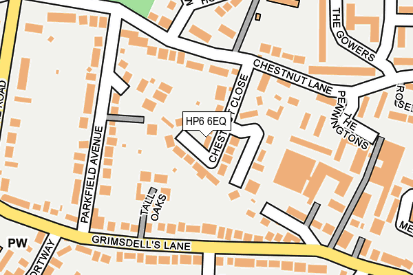 HP6 6EQ map - OS OpenMap – Local (Ordnance Survey)