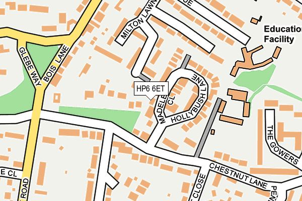 HP6 6ET map - OS OpenMap – Local (Ordnance Survey)