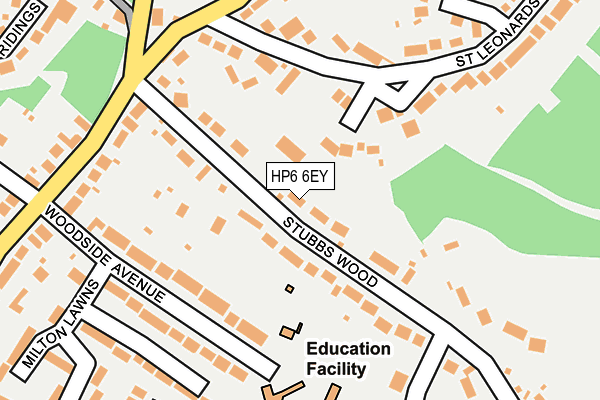 HP6 6EY map - OS OpenMap – Local (Ordnance Survey)