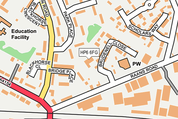 HP6 6FG map - OS OpenMap – Local (Ordnance Survey)