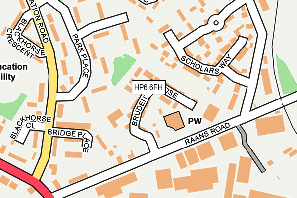 HP6 6FH map - OS OpenMap – Local (Ordnance Survey)