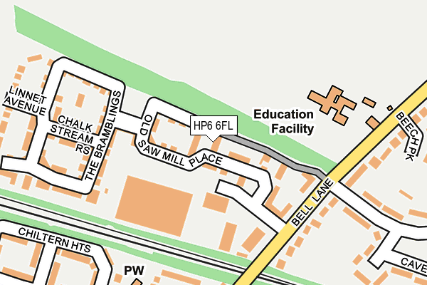 HP6 6FL map - OS OpenMap – Local (Ordnance Survey)