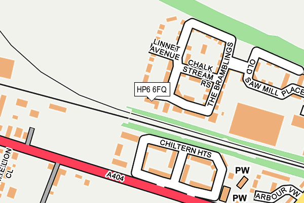 HP6 6FQ map - OS OpenMap – Local (Ordnance Survey)